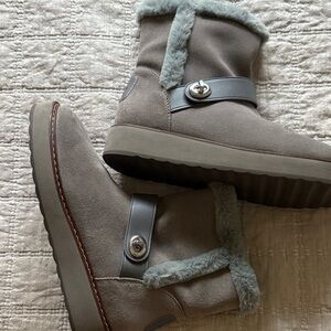Coach Gray Boots with Plush Lining